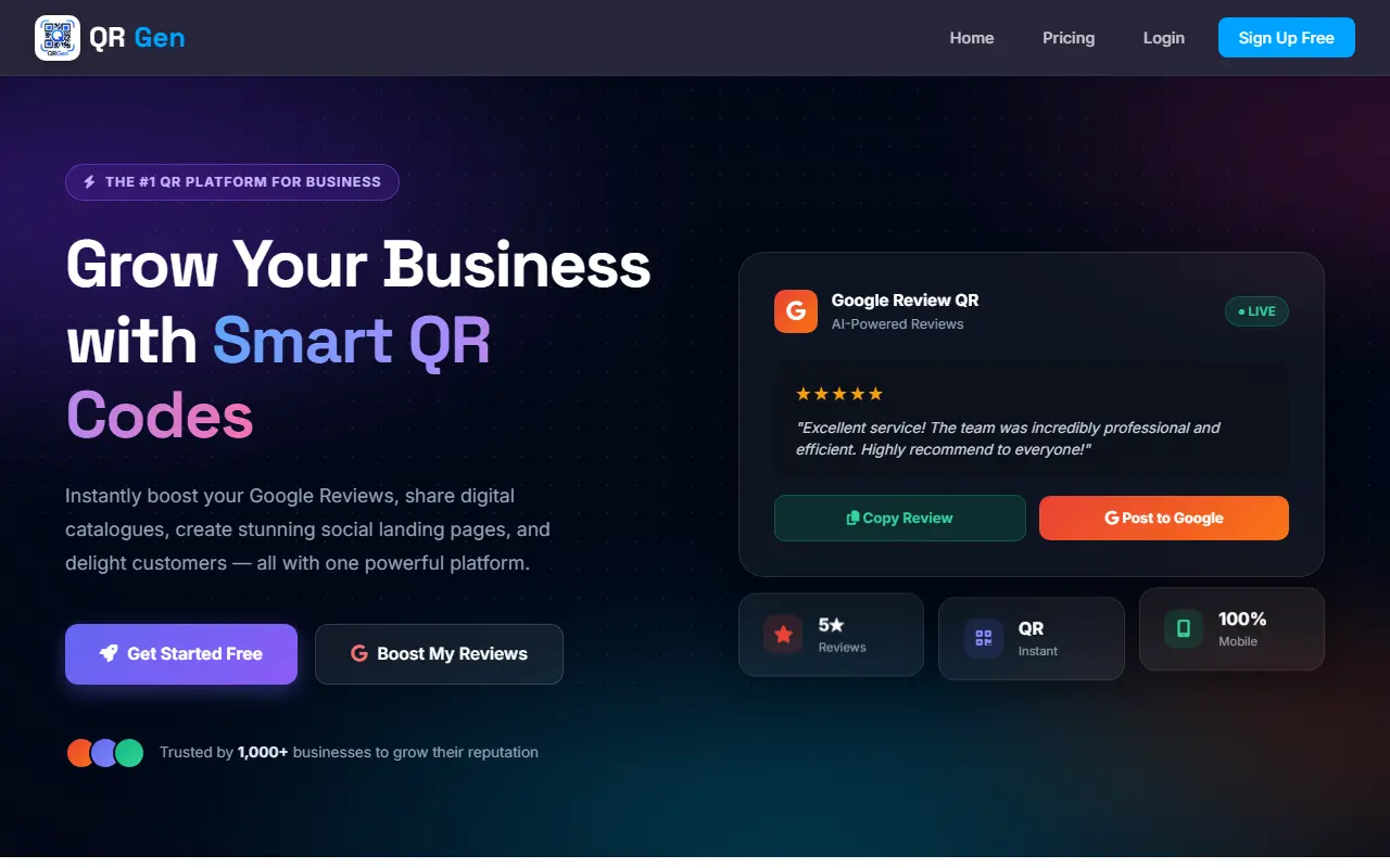 QR Gen Platform